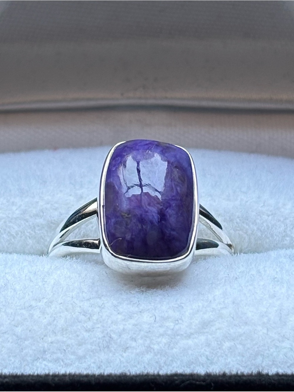 New women’s Charoite Sterling Ring